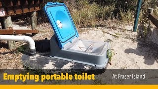 How to empty your Thetford portable toilet at Fraser Island