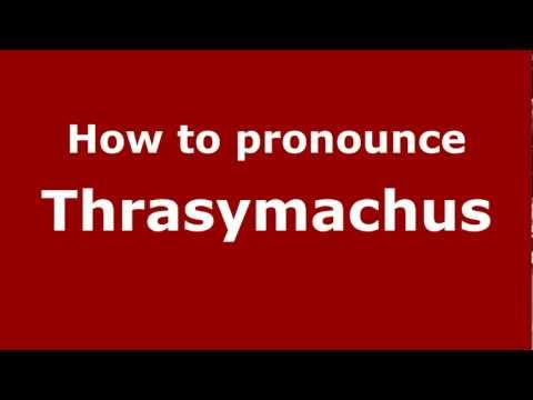 Video: Hva betyr thrasymachus?