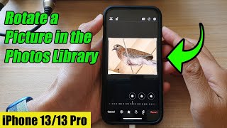 iPhone 13/13 Pro: How to Rotate a Picture in the Photos Library