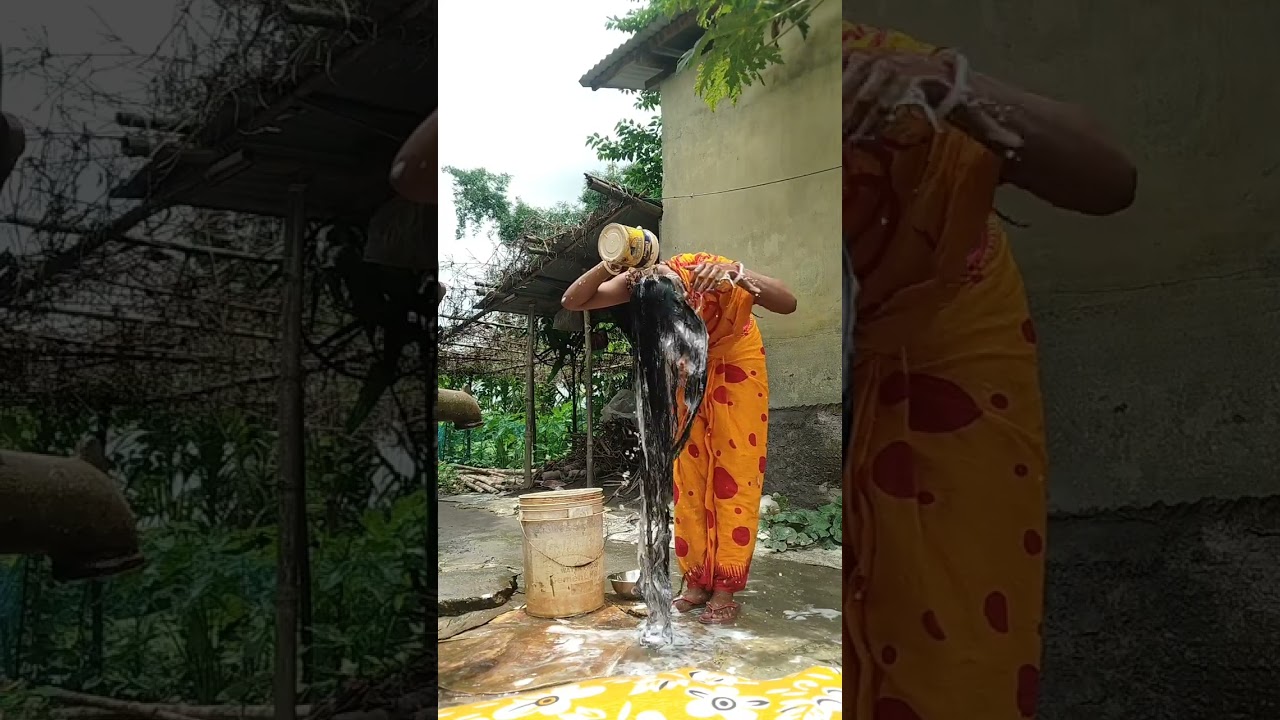 Hair Wash Video 🧿#longhair #hair #video #vairalvideo #bangla#hindi #women #swapna