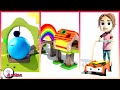 Learn Colors And Shapes With Marble Maze Run And Surprise Color Balls 