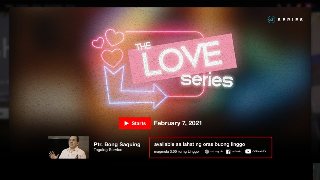 Love Is Love Does Bong Saquing The Love Series Youtube