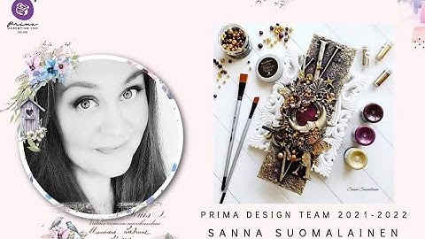 Step By Step Tutorial Mixed Media Card "Golden Moonlight"