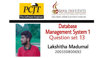 DBMS Practical Question Set 13 | Java Institute