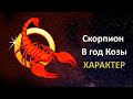 Скорпион в год Козы - характер