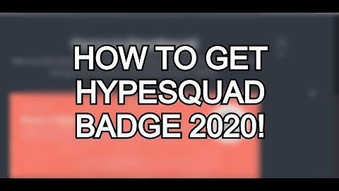 HOW TO GET HYPESQUAD BADGE | Discord 2020