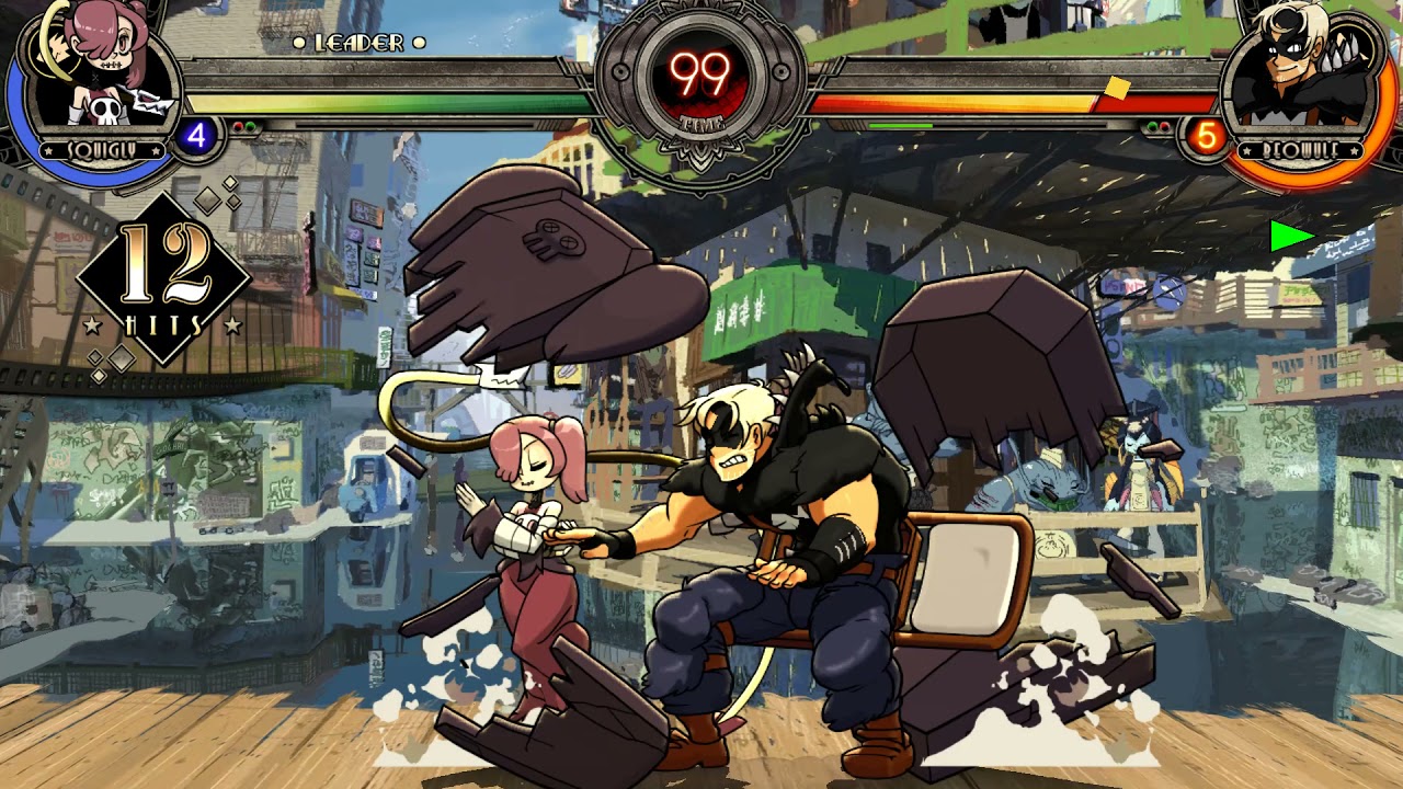 Skullgirls Squigly Basic Combo (Chargeless)