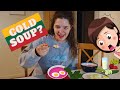 Lithuanian Wife Teaches Filipino Husband HOW TO MAKE COLD SOUP? | AMWF Young Couple Food Challenge