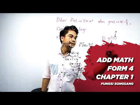 Add Math F4 : Chapter 1 - Inverse Function - YouTube