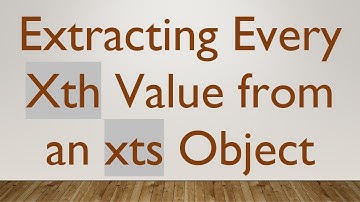 Extracting Every Xth Value from an xts Object
