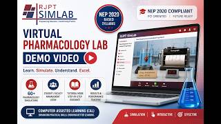 RJPT Simlab Demo Video | NEP 2020 Based Syllabus | Pharmacology Software | Comp. Assisted Learning