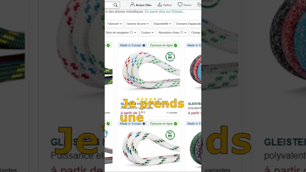 Créez vos cordages sur mesure ! ⚓