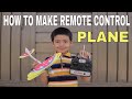 How to make remote control plane at home easy  how to make rc plane