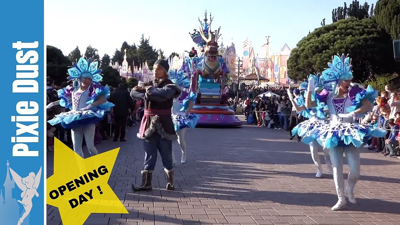 Disneyland Paris Stars On Parade (OPENING DAY) 2017 ft. Frozen float