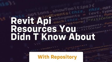 revit api resources you didn t know about