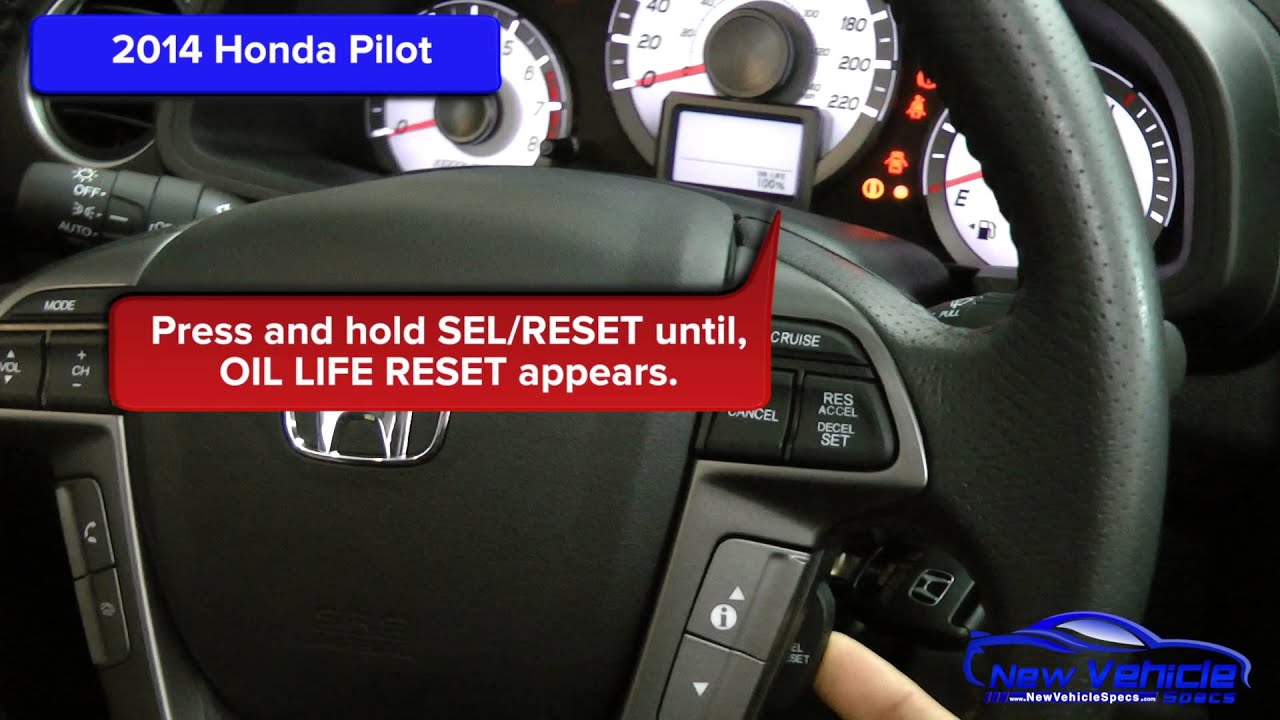 How To Reset Oil Life On Honda Pilot 2014