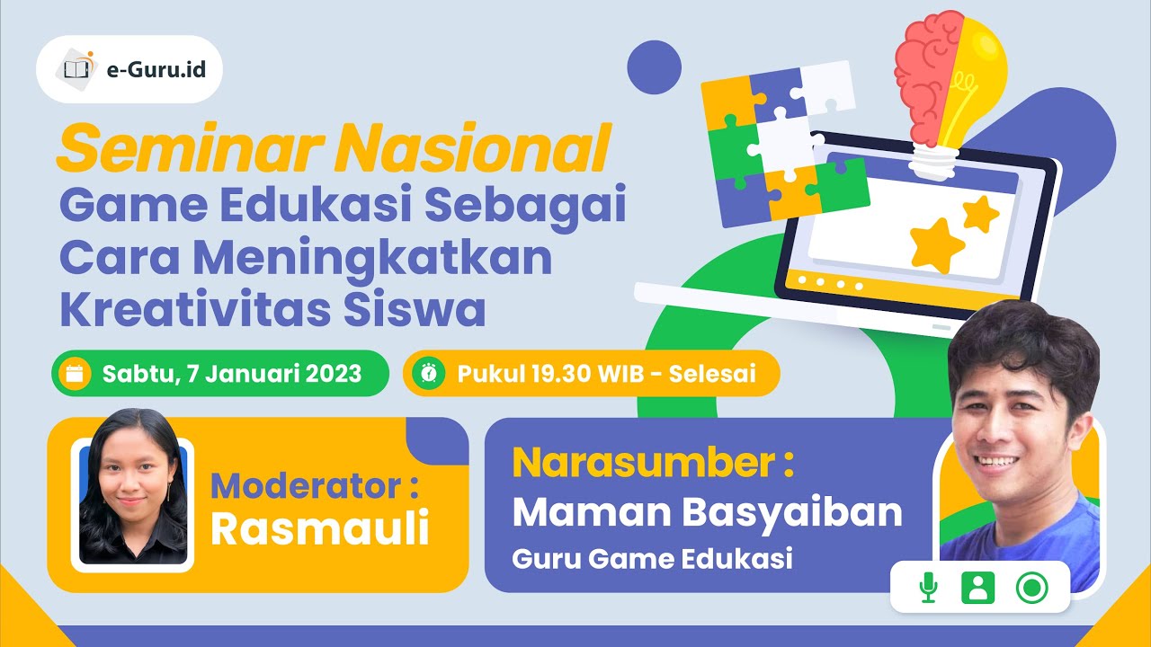 Seminar Game Example SEMINAR NASIONAL GAME EDUKASI SEBAGAI CARA MENINGKATKAN KREATIVITAS ...
