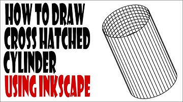 Inkscape Tutorials For Beginners - How To Cross Hatch a Cylinder in Inkscape