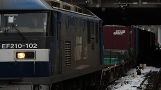 EF210-102+コキ20車大宮駅通過 4093レ