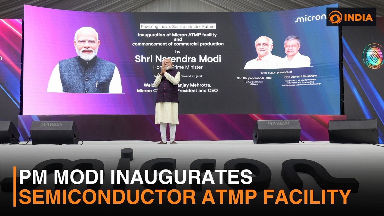 PM Modi inaugurates Semiconductor ATMP Facility & more news | DD India NewsHour | 9 PM IST