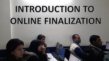 Introduction of Online Finalization by Deepak Gupta