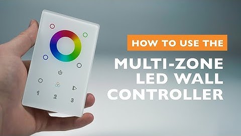 How to control the Wireless RGBW Multi-Zone LED Wall Controller