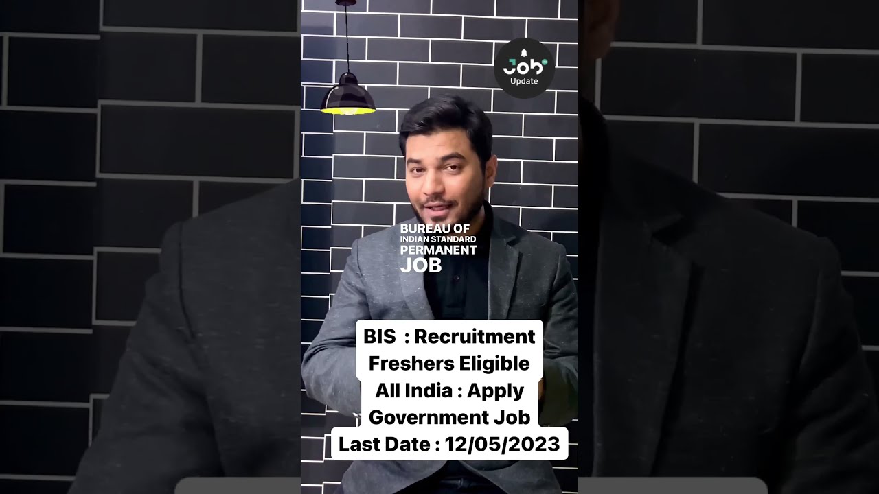 💼 BIS Recruitment 2023 | Fresher’s | 