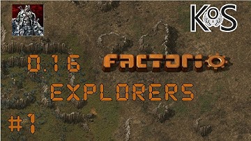 0.16 Factorio Explorers EP1: So Many Cliffs! - Multiplayer Gameplay, Lets Play