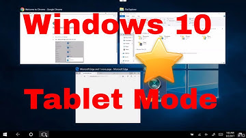 Using Tablet Mode on Windows 10