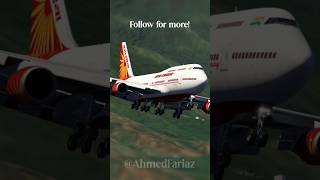 Extremely Dangerous Approach on Paro! #Shorts #Planes #Dangerous #parobhutan #AirIndia #boeing747