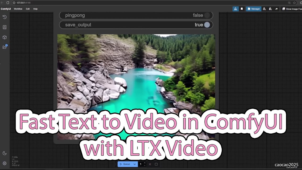 Fast Text to Video in ComfyUI with LTX Video - YouTube