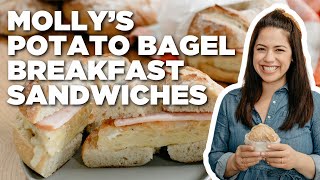 Molly Yeh's Potato Bagel Breakfast Sandwiches | Girl Meets Farm | Food Network