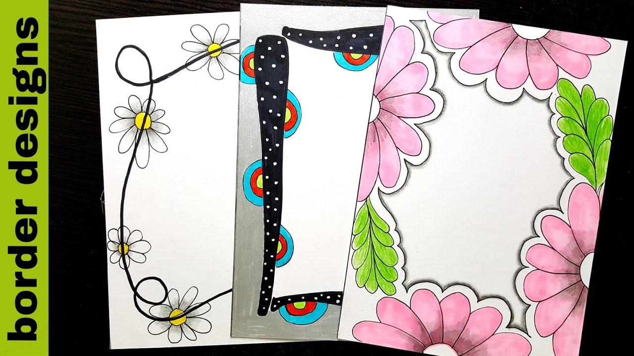 Floral | Border designs on paper | border designs ...