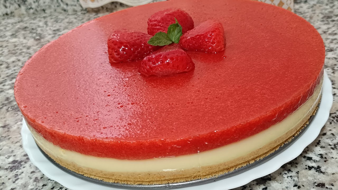 تشيز كيك بدون جبن لذيذ وسهل غير مكلف 🥰😋