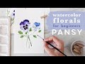 Mastering the Art of Painting Pansies in Watercolor | Step-by-Step Tutorial