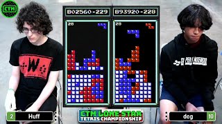 THROWING IT DOWN! Huff, Dog | Rd 3 | Classic Tetris Monthly Lone Star