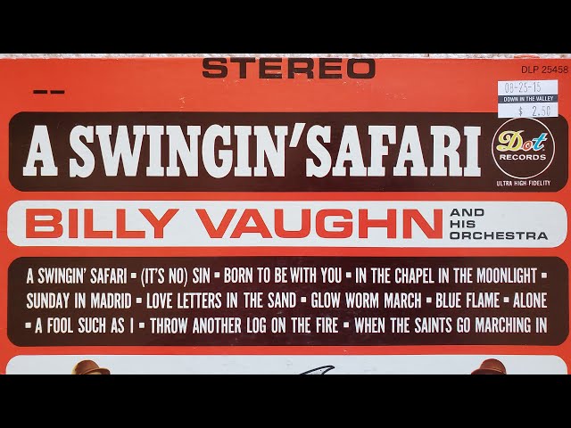 Billy Vaughn E Sua Orquestra - It's Sin To Tell A Lie