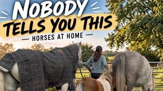 THE REALITY OF KEEPING HORSES AT HOME