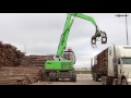 SENNEBOGEN 735 E-Series - Timberhandling at the logging yard - MLT Taleon Terra - Russia