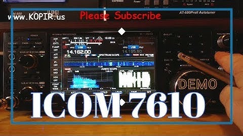 Icom 7610 FIL1 2 3 Soft Sharp and NR Demo