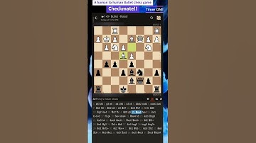 Human to Human Bullet chess game| Checkmate under 2 minutes  | Actual game with TIMER ON!