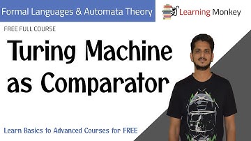 Turing Machine as Comparator || Lesson 89 || Finite Automata || Learning Monkey ||