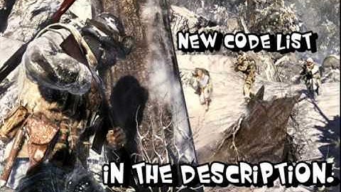 Huge list of codes mw3 wii
