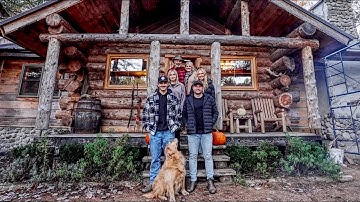 Thanksgiving at an Off Grid Log Cabin with my Daughters and their Boyfriends