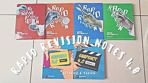 Rapid Revision 4.0 Notes | Unboxing & Review ||