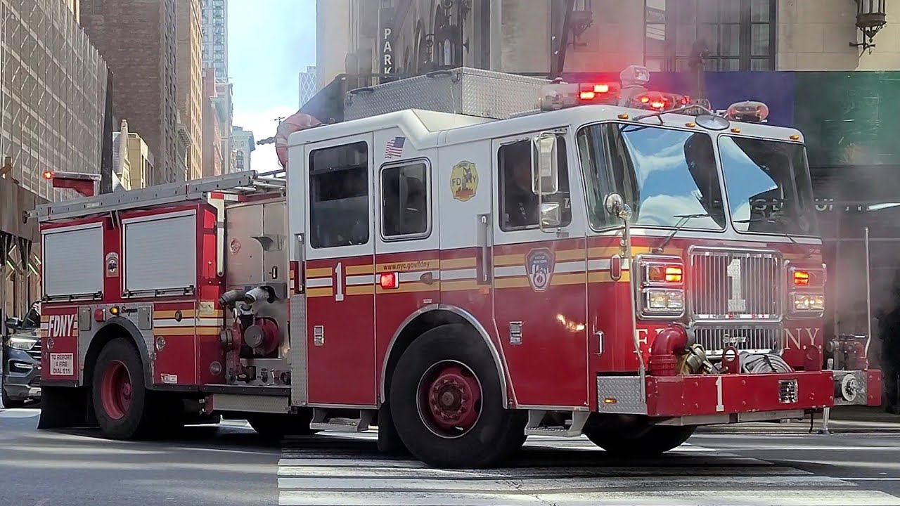 FDNY Engine 1 Responding - YouTube