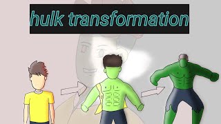 hulk transformation tutorial (process).      #avengers #hulktransformation #hulk