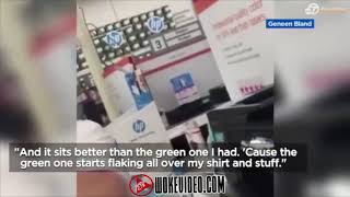Staples Worker In Blackface For Halloween