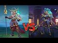 Old vs revamp skin epic alpha onimusha commander skill effect comparison