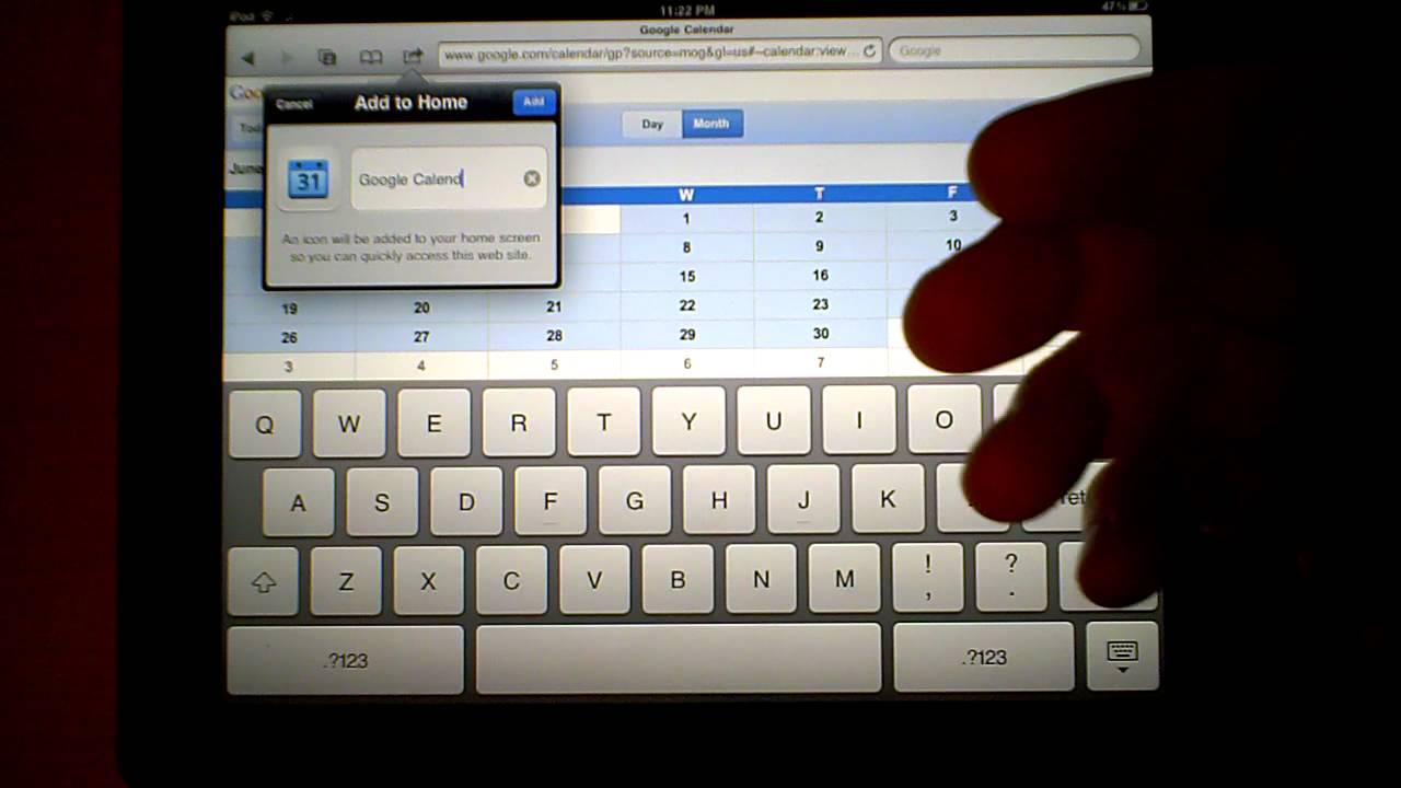 How To Add A Website Shortcut On Your IPad Home Screen YouTube